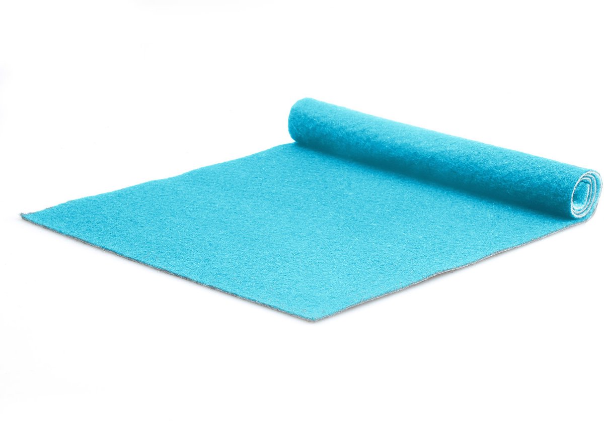 GJ Floors | Standaardloper Tokyo | Lichtblauw | 10 x 1 m | Uitstekende kwaliteit | Event, Bruiloft, Gala